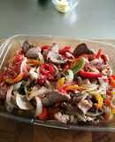 Carne de res con pimientos