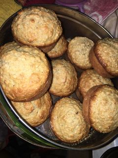 Una foto de Cupcakes de banana y avena