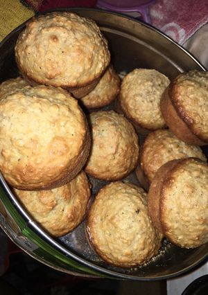 Una foto de Cupcakes de banana y avena