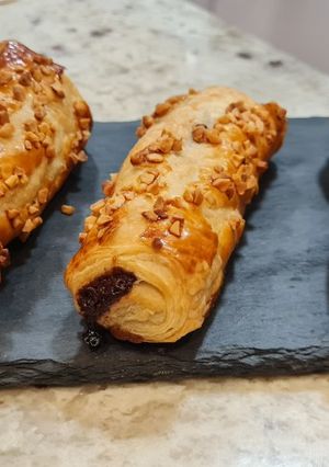 Una foto de Cañas de hojaldre y Nutella