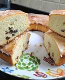 Torta de limón con mix de frutos secos