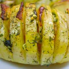 A picture of Patatas acordeón con bacon.