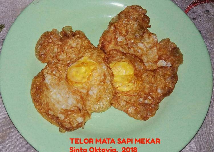 Resep Telor Mata Sapi Mekar Anti Gagal