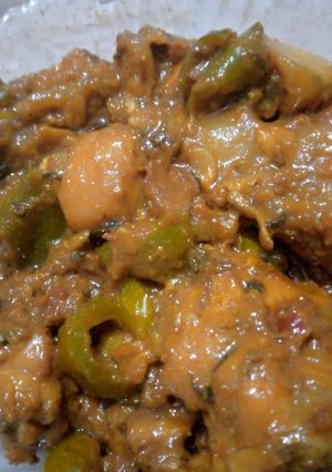 A picture of Chicken Shimla Mirch with Teenday Recipe.