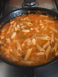 Una foto de Pasta e fagioli