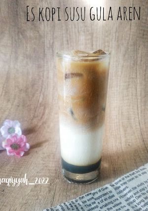 Foto resep 438. Es kopi susu gula aren