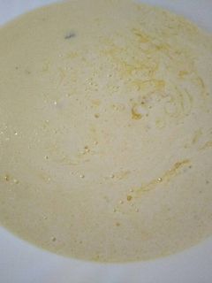 Una foto de Crema de queso azul
