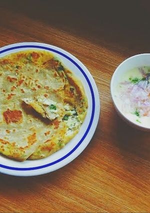 A picture of Paneer paratha recipe.