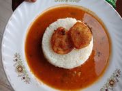 A picture of aloo chawal