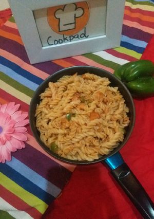 A picture of Spicy pasta.