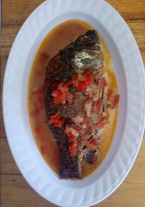 A picture of Tilapia stew#4week challenge.