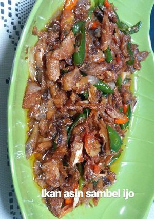 Foto resep Ikan asin cabe ijo