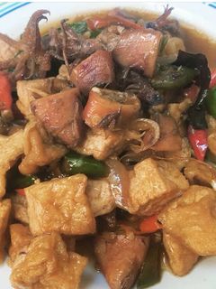 Foto resep Oseng Tahu Cumi Asin