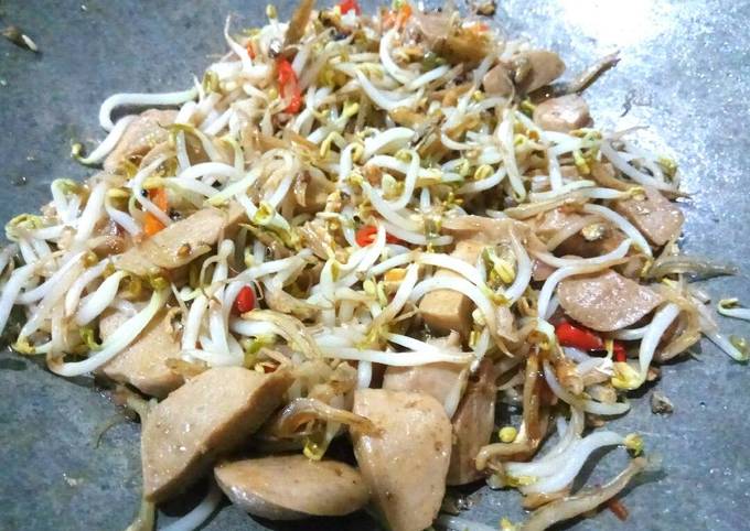 Resep Tumis Tauge Teri Bakso Oleh Treey Marfuah Cookpad