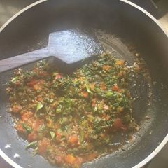 A picture of Spinach Moong Dal Tadka (No onions and No garlic) Recipe.