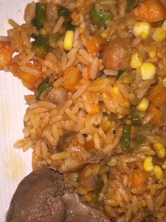 A picture of Jollof Rice.