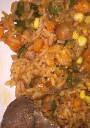 A picture of Jollof Rice.
