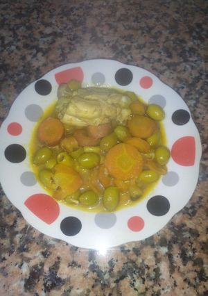 صورة لوصفة طاجين زيتون طبق جزائري تقليدي 🇩🇿 🌺