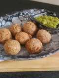 Crispy Raw Banana and Barnyard Millet Balls (Sama Rice)