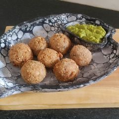 A picture of Crispy Raw Banana and Barnyard Millet Balls (Sama Rice).