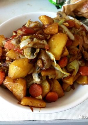 Foto resep Tumis Kentang, Wortel Dan Kol