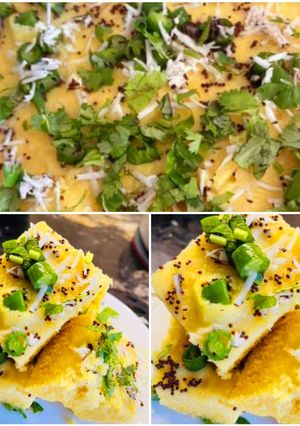 गुजराती खमन ढोकला (Gujarati Khaman Dhokla Recipe In Hindi) रेसिपी मुख्य फोटो