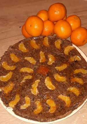 Une photo de Gâteau chocolat/courgettes/clémentines