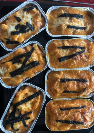 Foto resep Baked salmon mentai with japanese rice