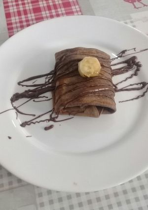 صورة لوصفة كريب شوكولاته بنة روعة ومقرمشين
