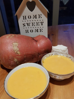 Une photo de Soupe patate douce chèvre