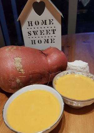 Une photo de Soupe patate douce chèvre