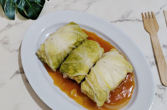 Resep 179. Sawi Gulung Isi Ayam Ekonomis Untuk Dijual