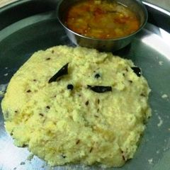 A picture of Rava Pongal- Margazhi Special.