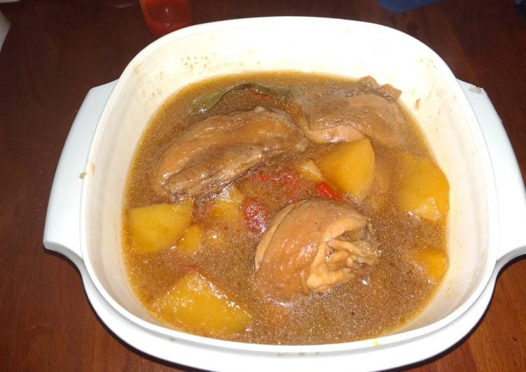 DICOBA@ Resep Semur Ayam Kentang Pedas menu masakan sehari hari