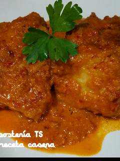 Una foto de Bacalao a la vizcaína