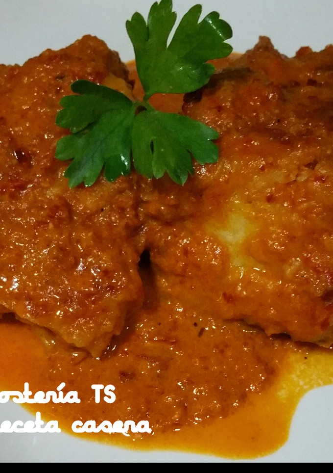 Una foto de Bacalao a la vizcaína