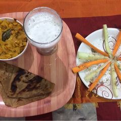 A picture of Satvik dinner platter.