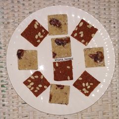 A picture of Nariyal barfi / coconut barfi.