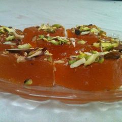 A picture of Karachi Halwa.