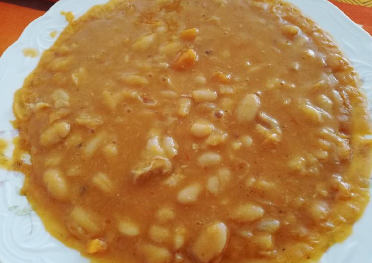 Alubias a la naranja con ossobuco