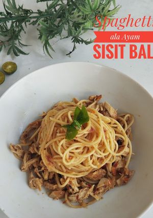 Foto resep Spaghetti ala Ayam Sisit Bali