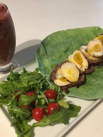 Easy Steps to Prepare Burrito Salad with Smoothie for  Breakfast the Awesome  You can take Joss in your mouth