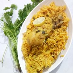 A picture of Chicken Biryani.