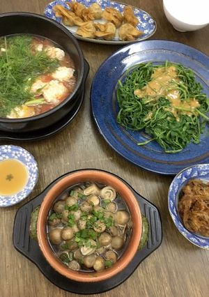 Hình của món Nấm kho tiêu.