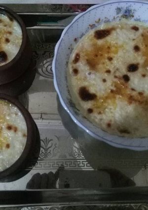 صورة لوصفة ام علي 😋اللذيذه جدا