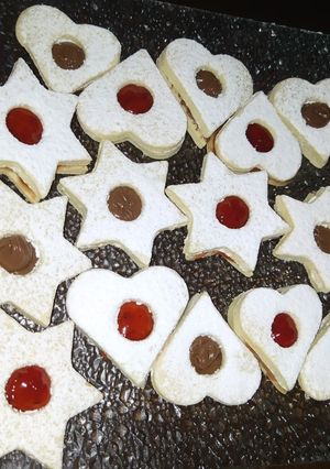 Une photo de Sablés confiture, nutella