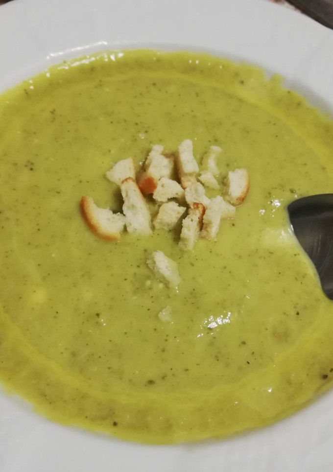 Una foto de Crema de calabacín