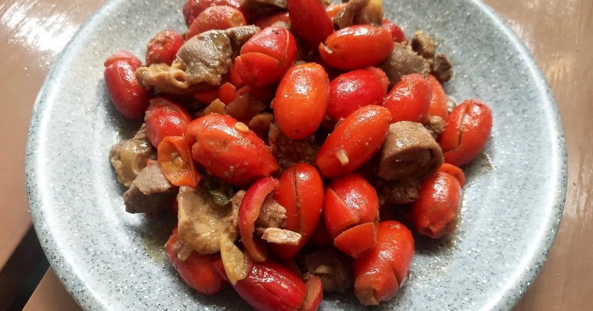 Tumis Ati Ampela Kulit Melinjo