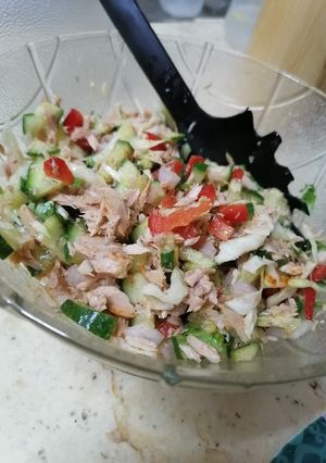 A picture of Tuna fish 🐟Salad 🥗.