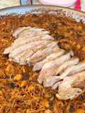 Fideuá with Pork Secreto and Mushrooms